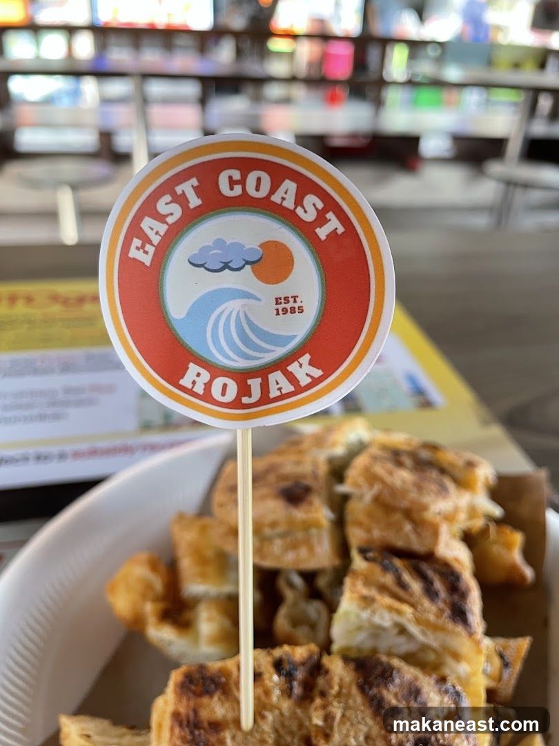 East Coast Rojak Logo on Food