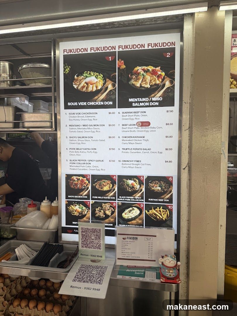 FUKUDON Menu