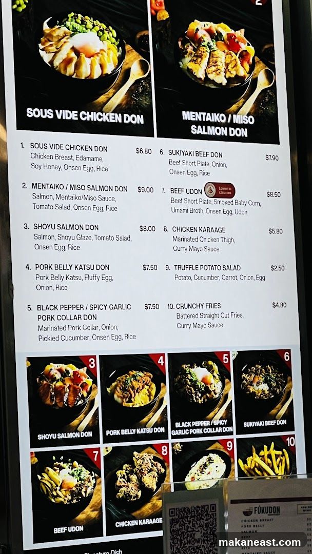 Fukudon Menu