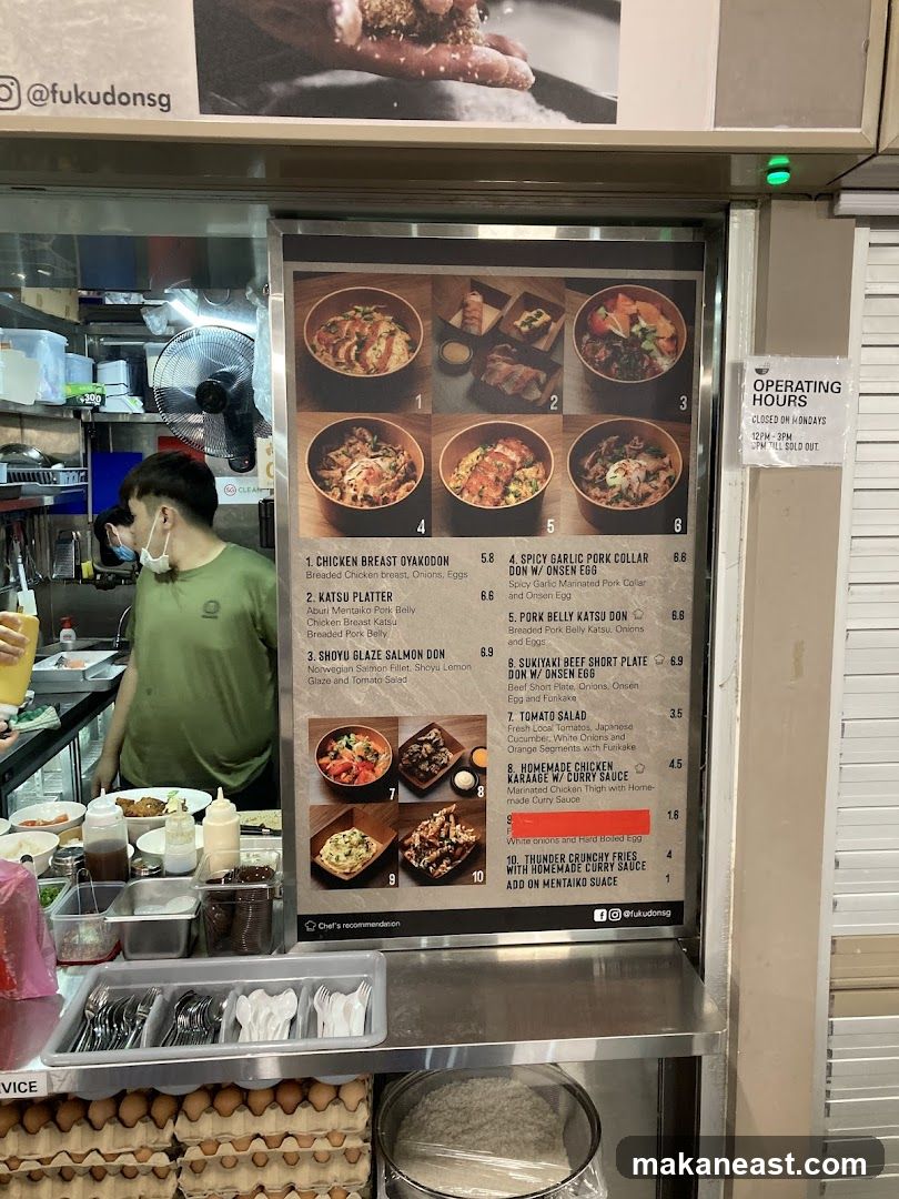 Fuku Don Menu