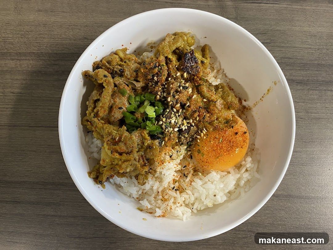 Rice Bowl with Meat and Egg