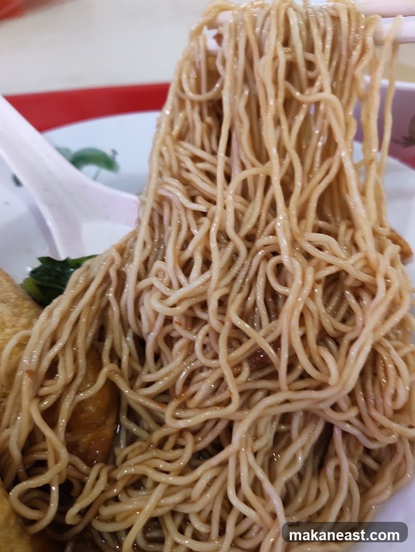 Noodles with toppings