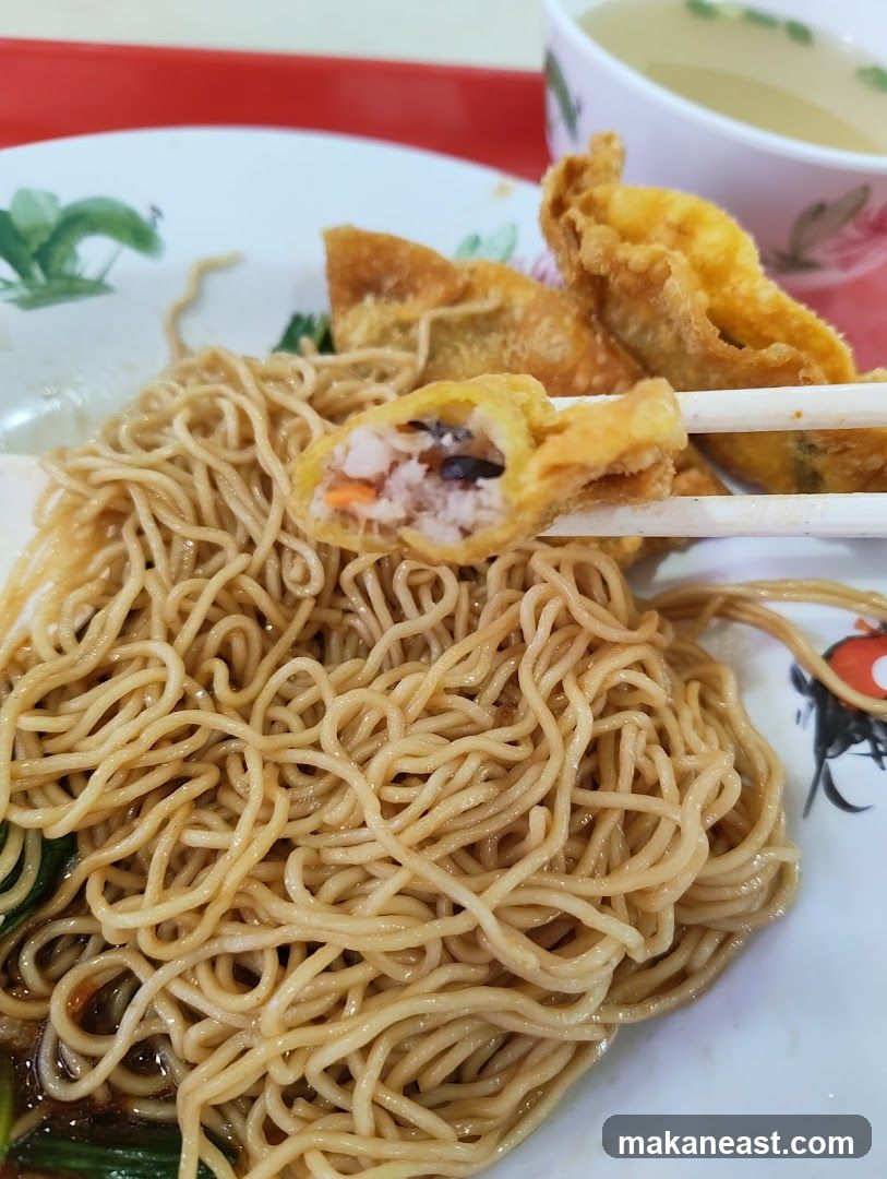Fried Wontons with Noodles