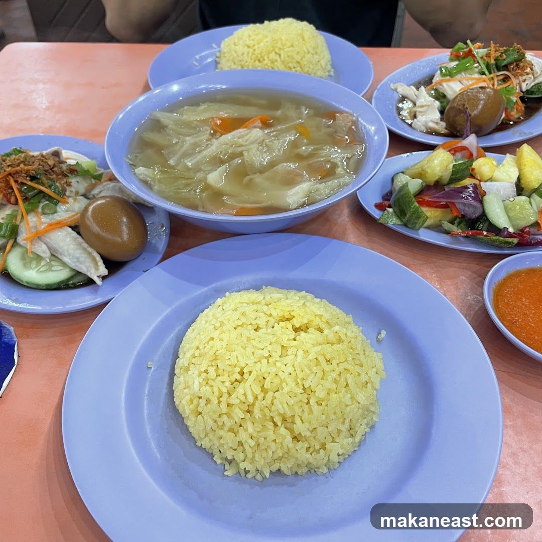 Hainanese Chicken Rice Meal
