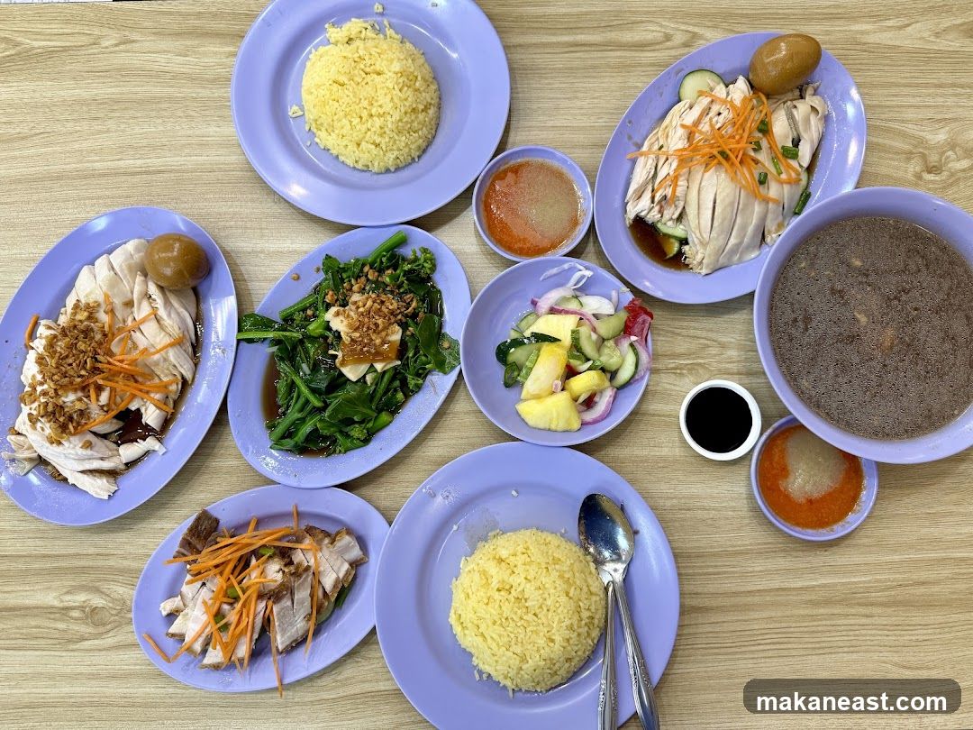 Hainanese Chicken Rice Platter