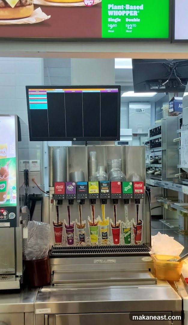 Burger Restaurant Drink Station