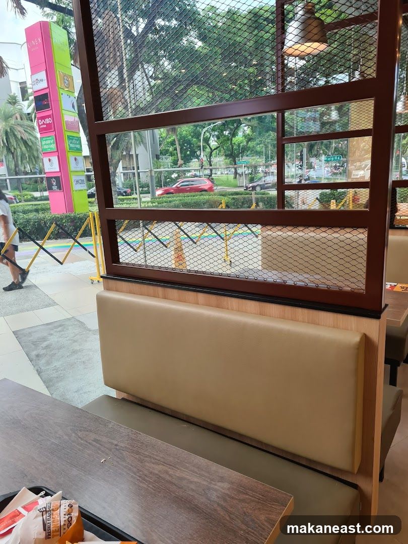 Restaurant Interior with Outdoor View