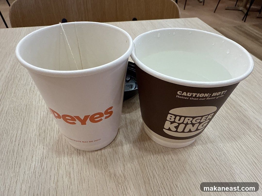Two Fast Food Cups