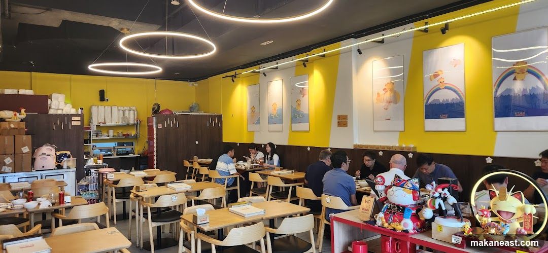 Restaurant Interior with Pokemon Decorations