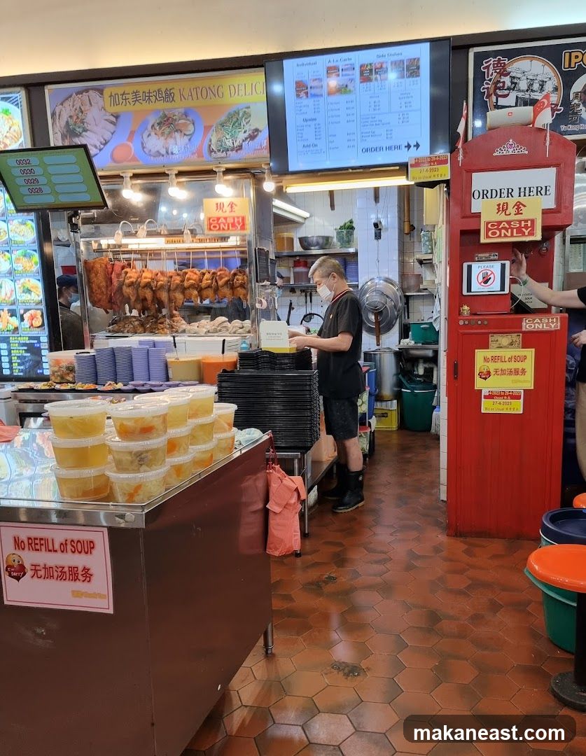 Food Stall with Roasted Chickens