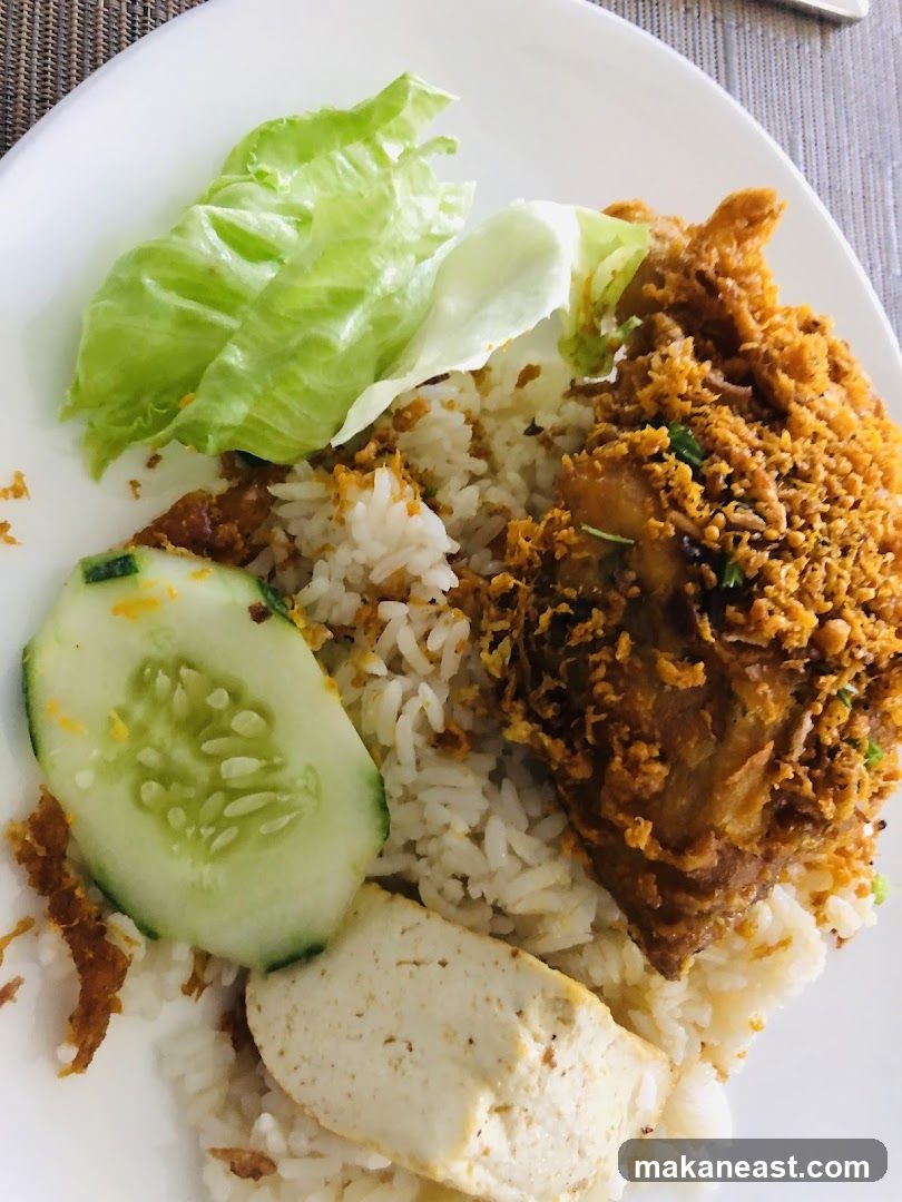 Fried Chicken Rice Plate