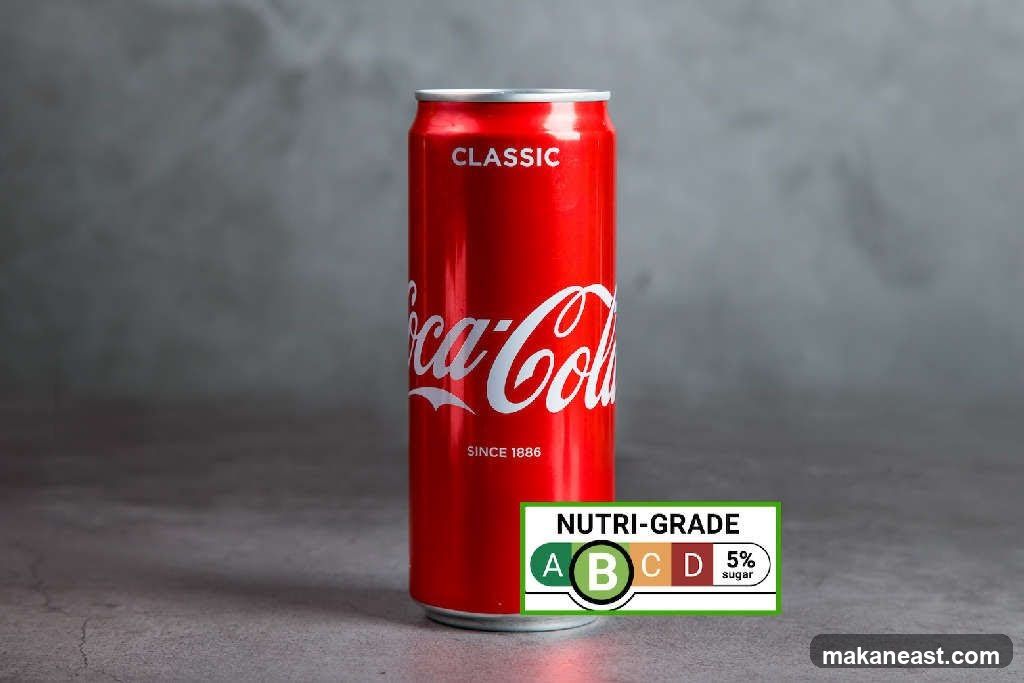 Coca-Cola Can with Nutri-Grade Label
