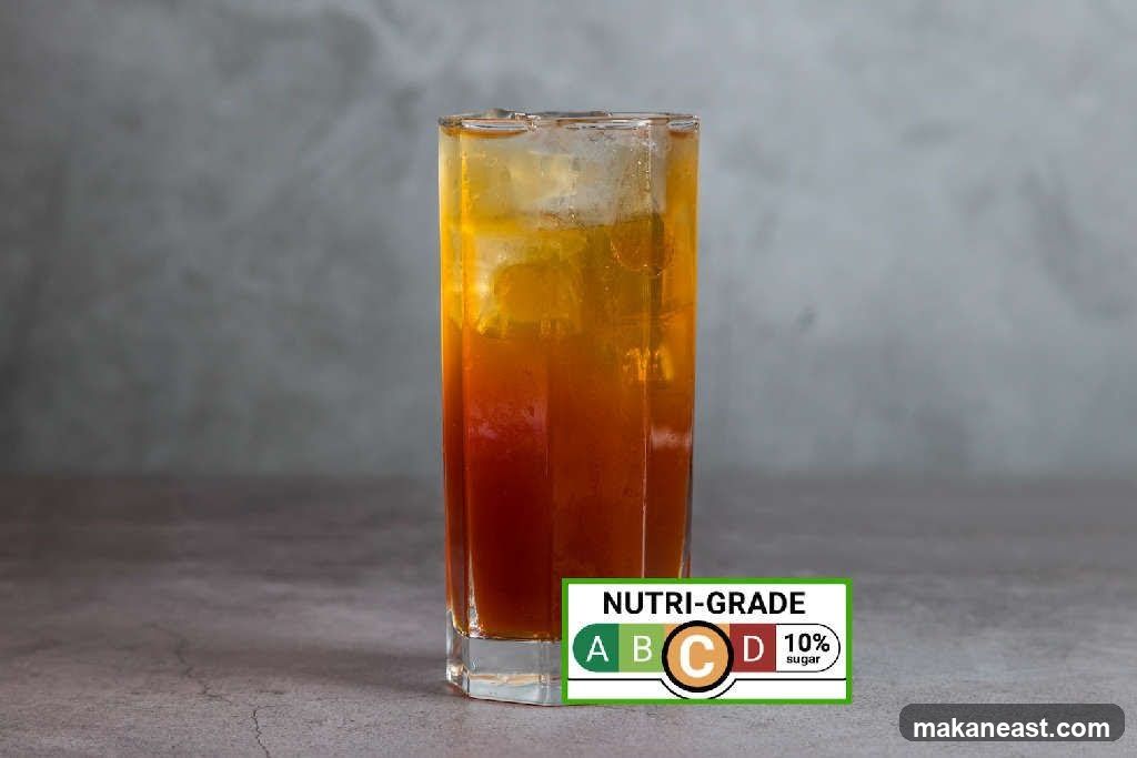 Iced Tea with Nutri-Grade Label