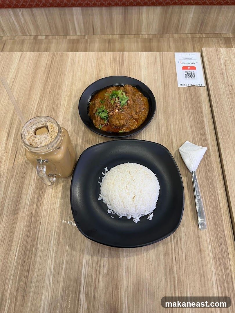 Meal with Rice and Drink