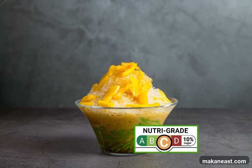 Dessert with Nutri-Grade Label
