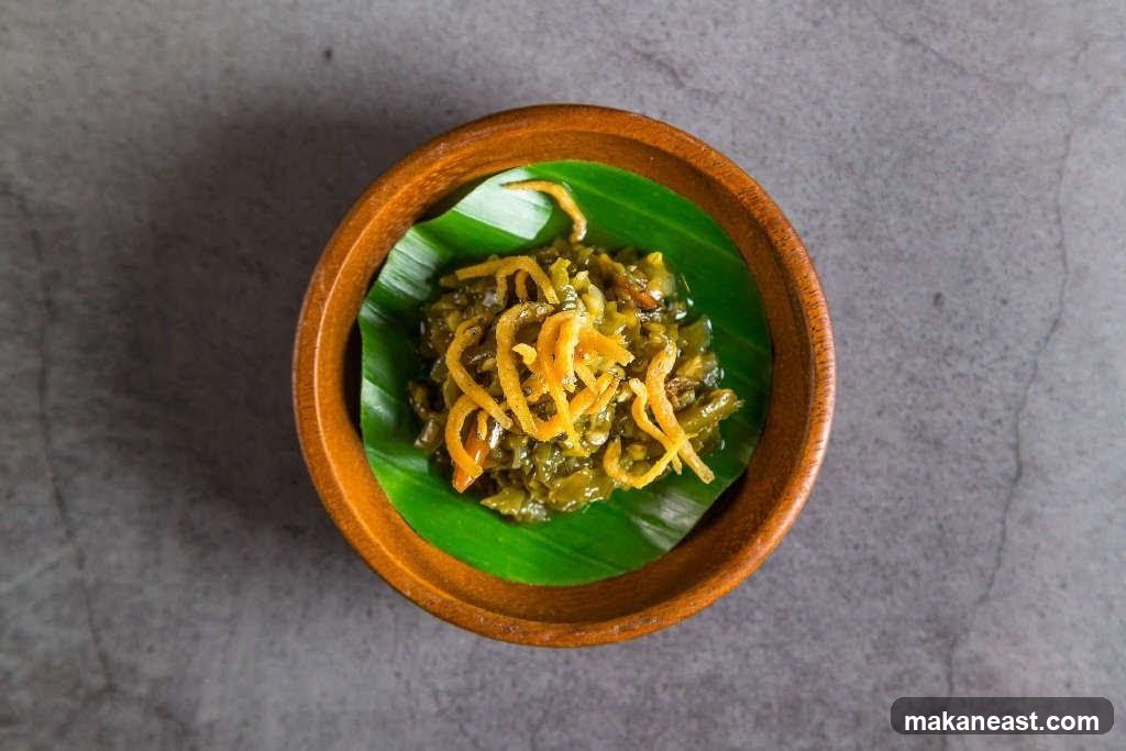 Green Relish with Crispy Topping