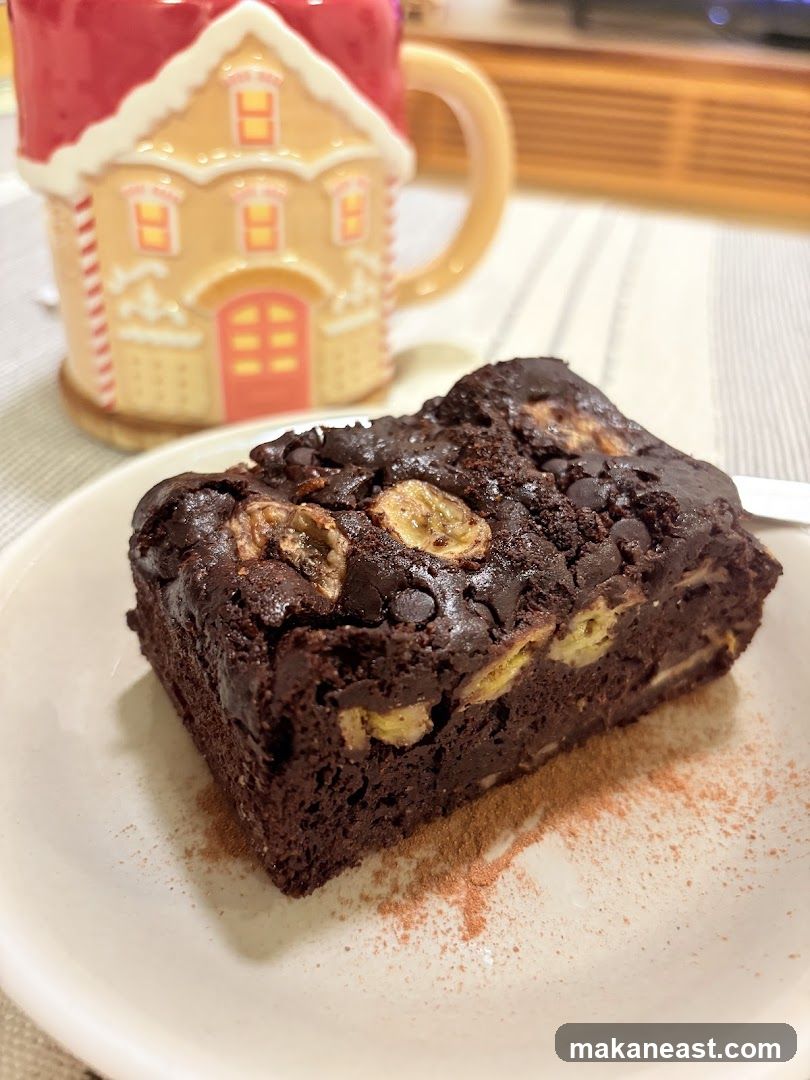 Chocolate Banana Brownie