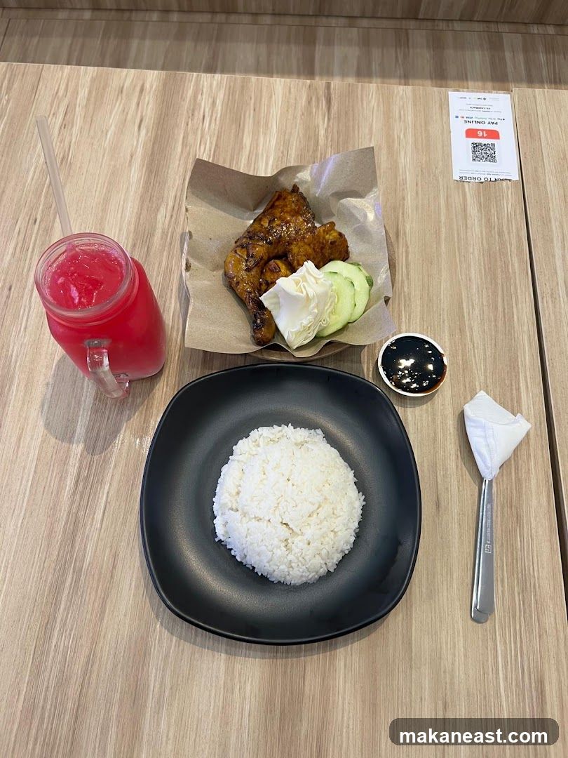 Chicken Meal with Drink
