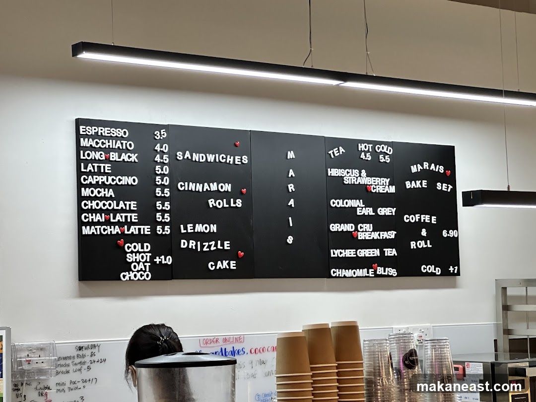 Cafe Menu