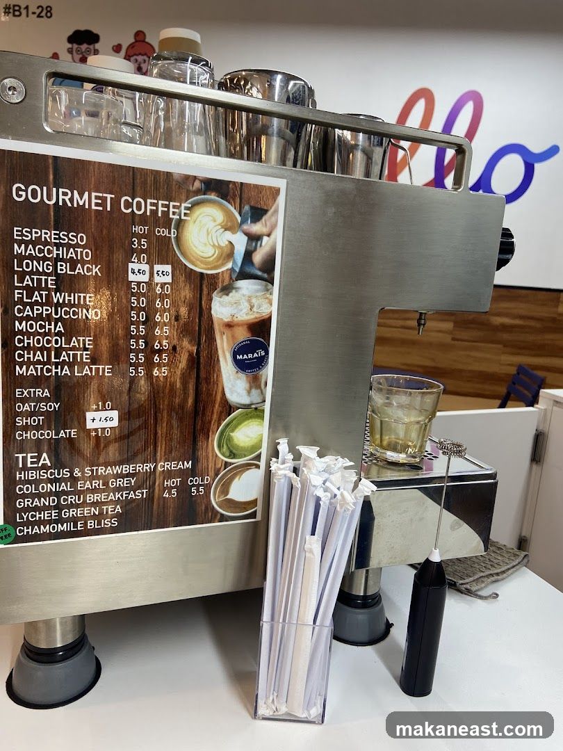Gourmet Coffee and Tea Menu