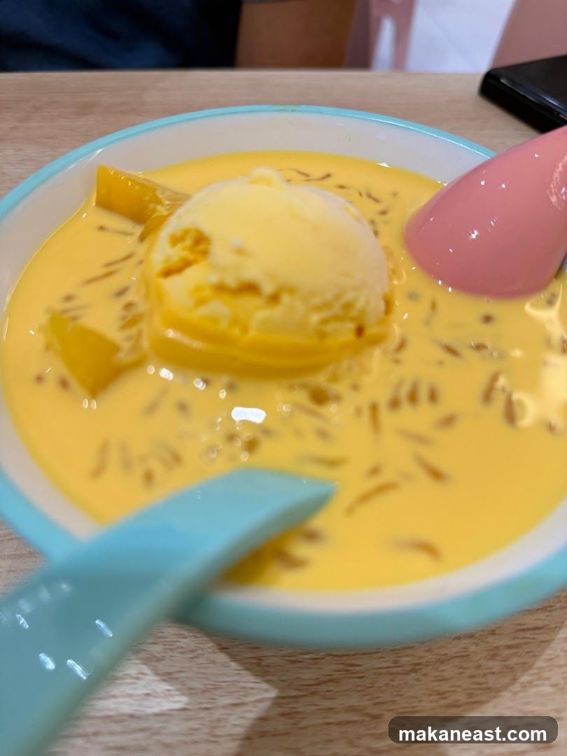 Mango Sago with Ice Cream