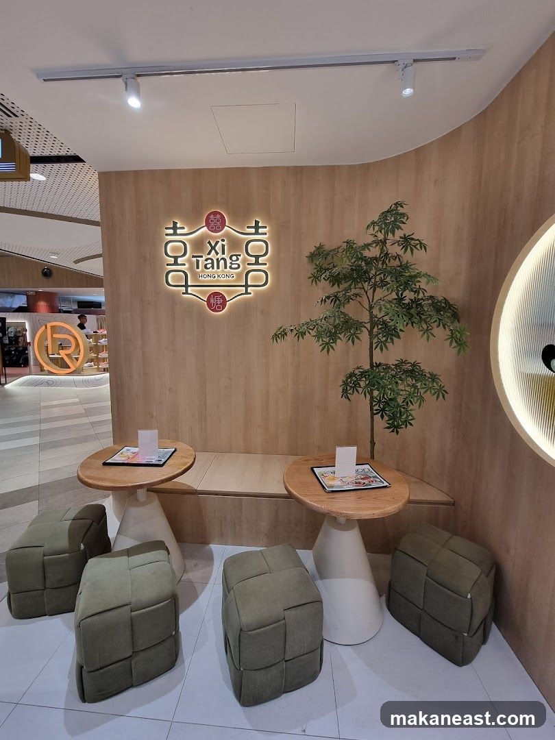 Xi Tang Hong Kong seating area