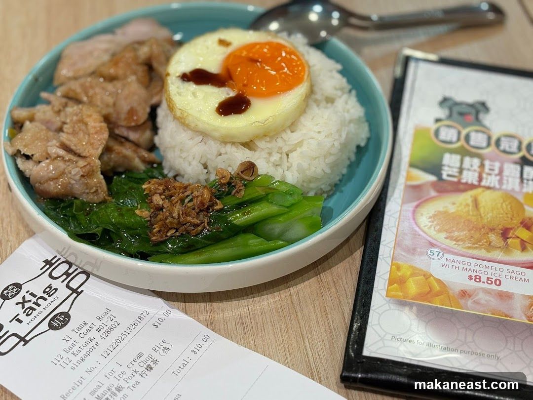 Meal with Receipt and Menu
