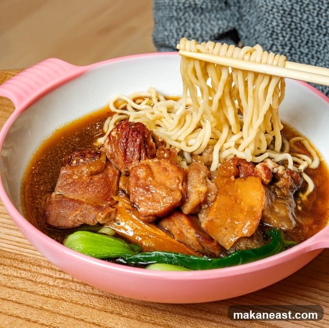 Noodle Soup with Beef and Bok Choy