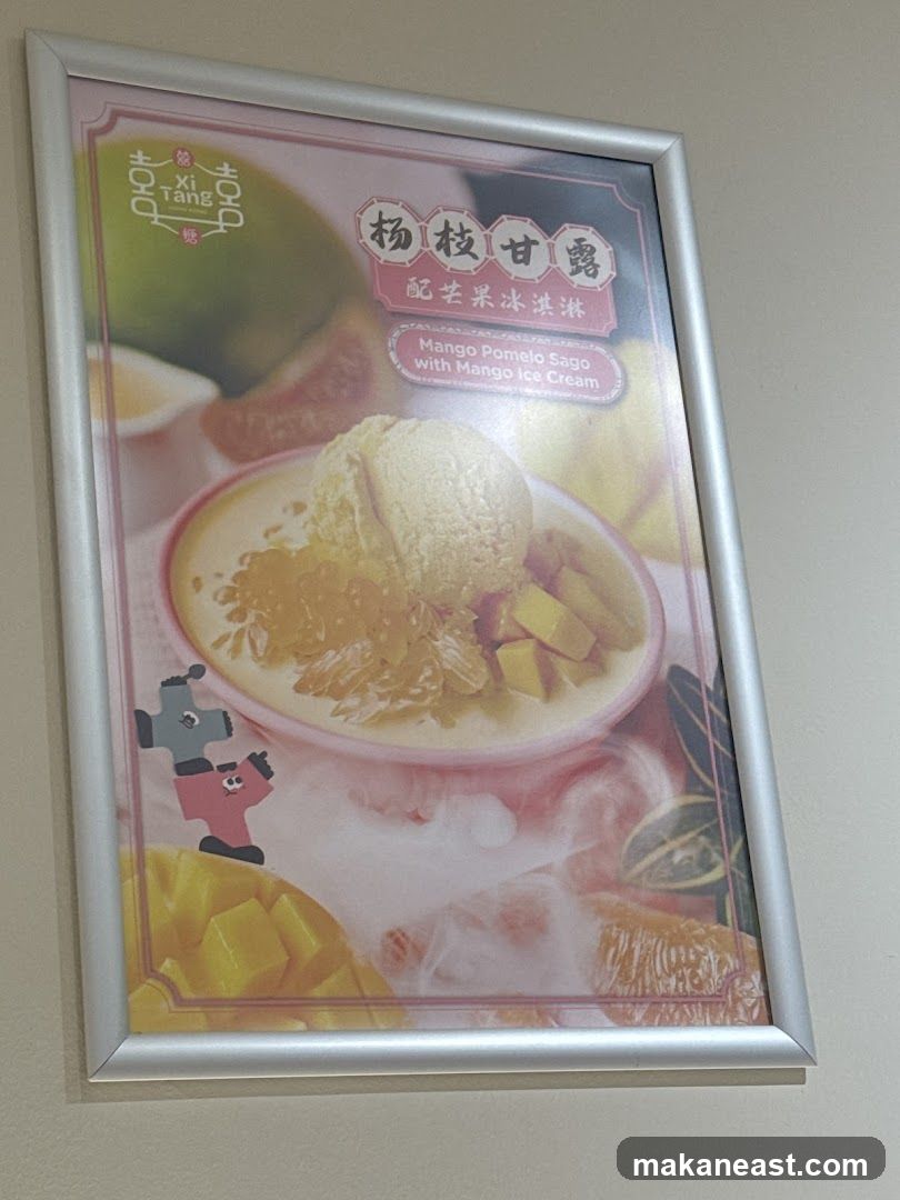 Mango Pomelo Sago with Mango Ice Cream Advertisement