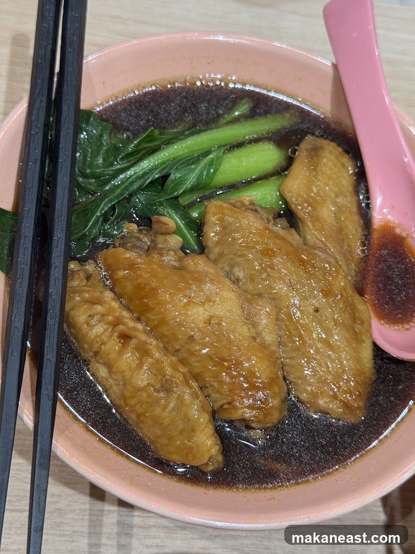 Braised Chicken Wings with Greens