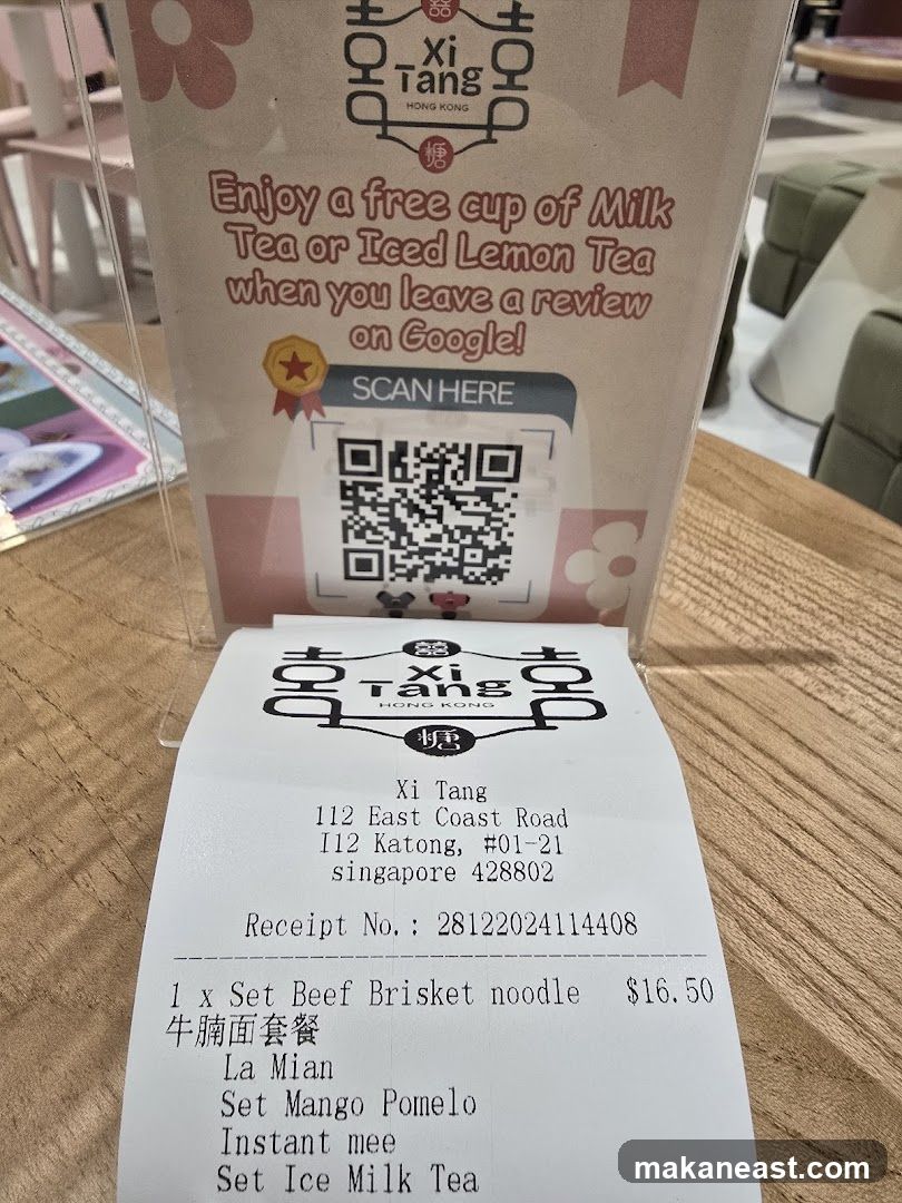 Promotional Sign and Receipt