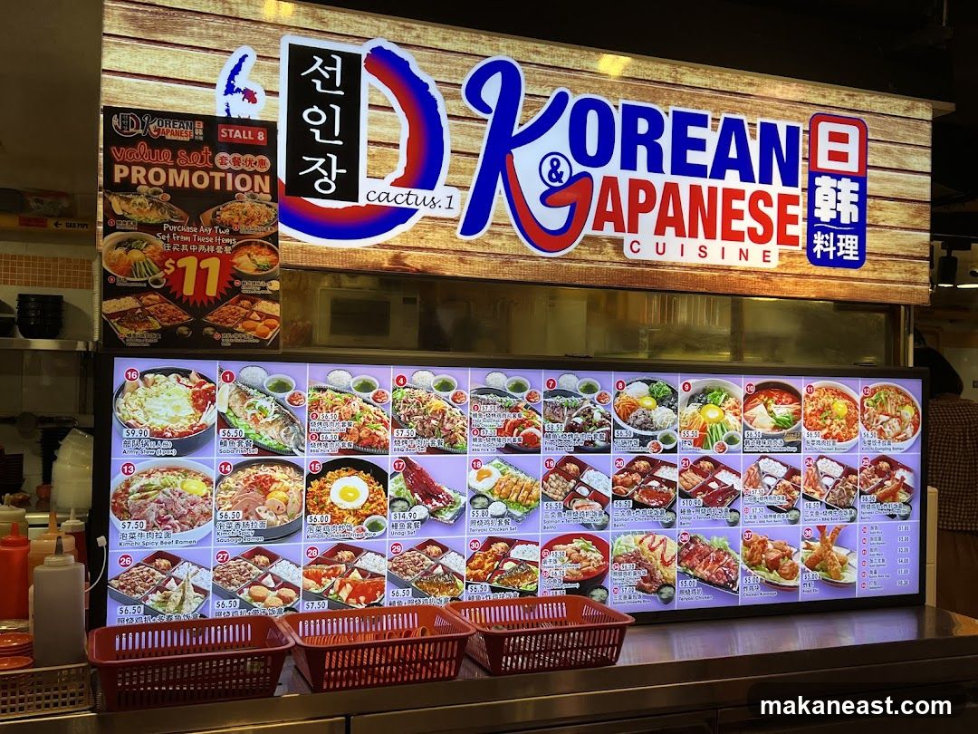 Korean and Japanese Cuisine Stall