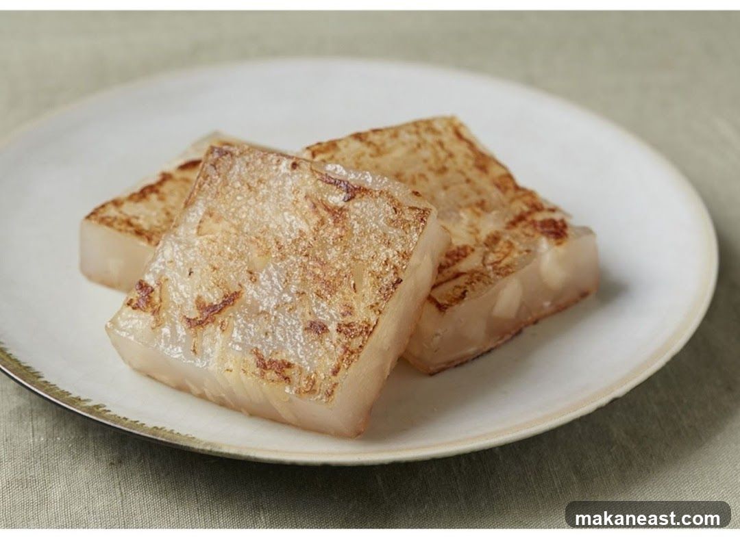 Pan-fried Turnip Cake Slices