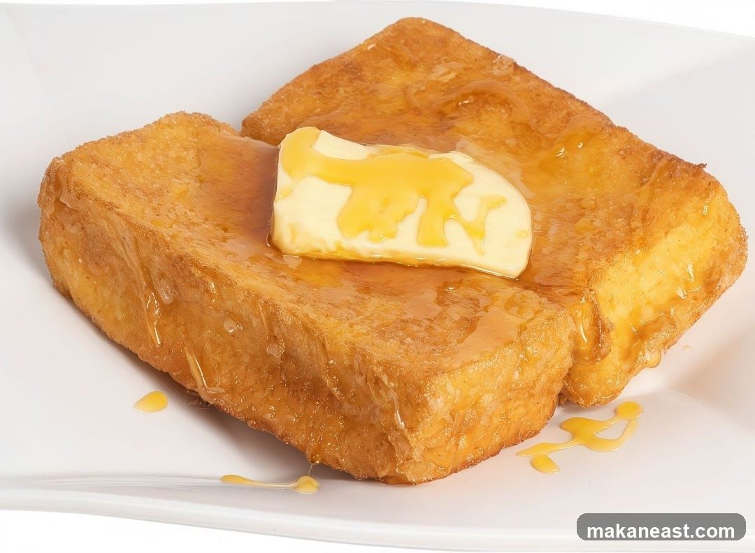 French Toast with Butter and Honey