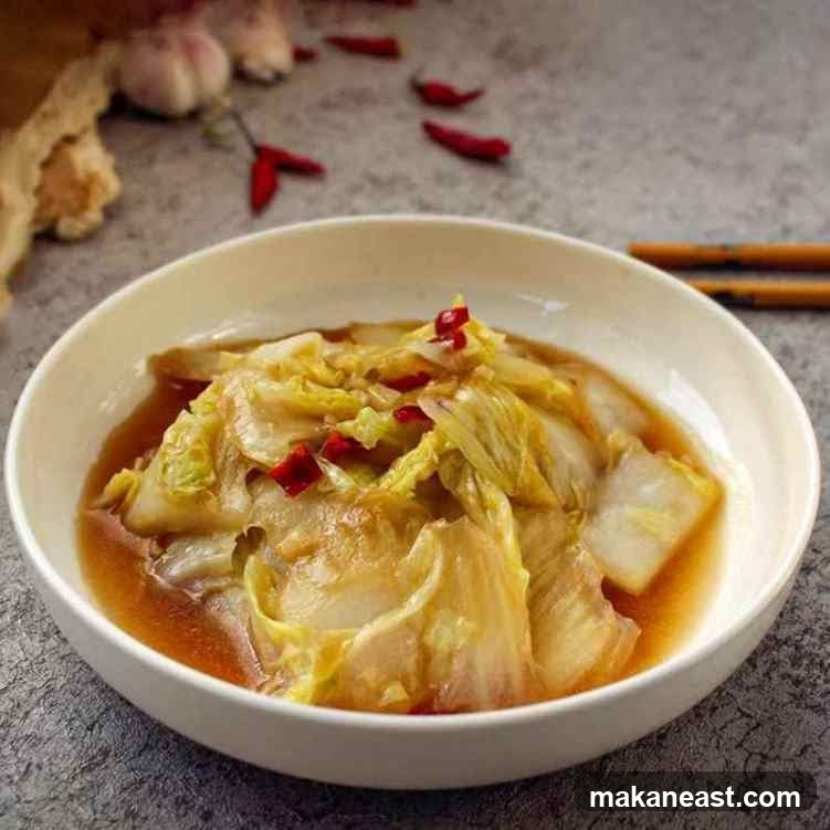 Braised Napa Cabbage with Chili