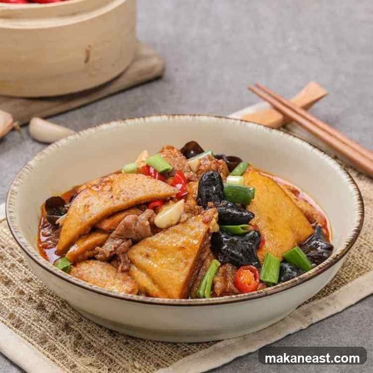 Braised Tofu and Pork Belly