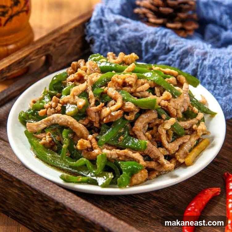 Stir-fried Pork with Green Peppers