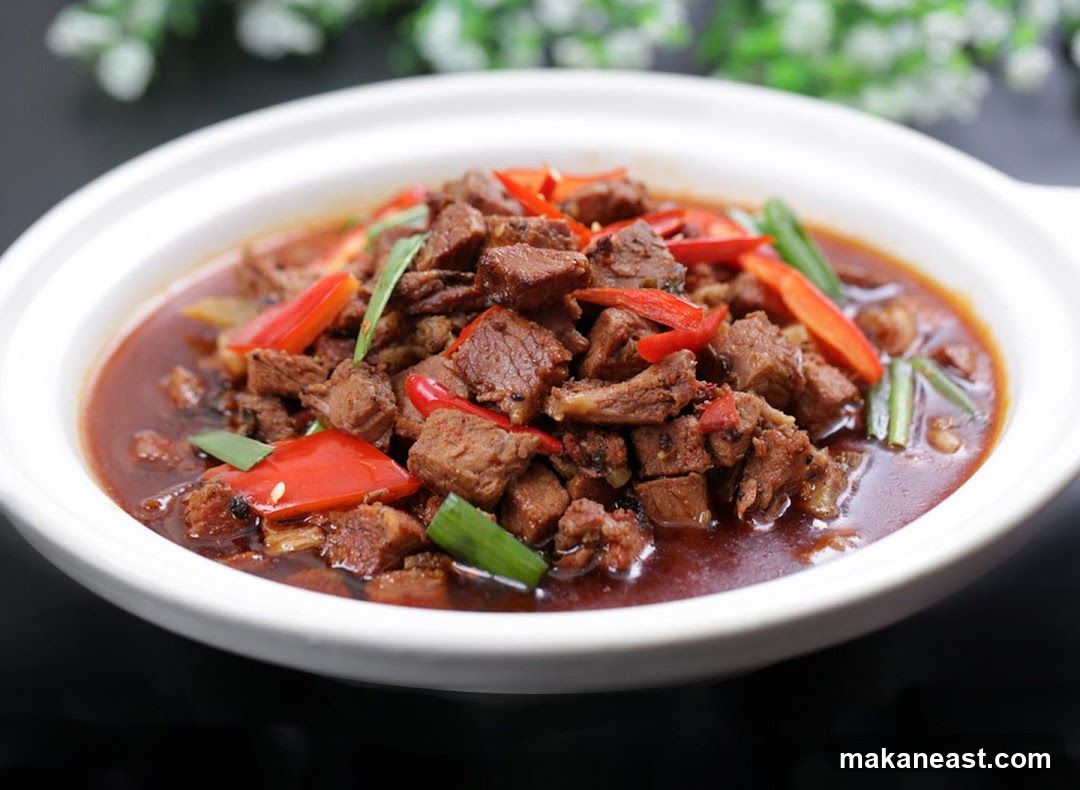 Braised Beef with Peppers