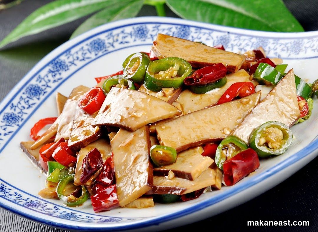 Stir-fried King Oyster Mushrooms with Peppers