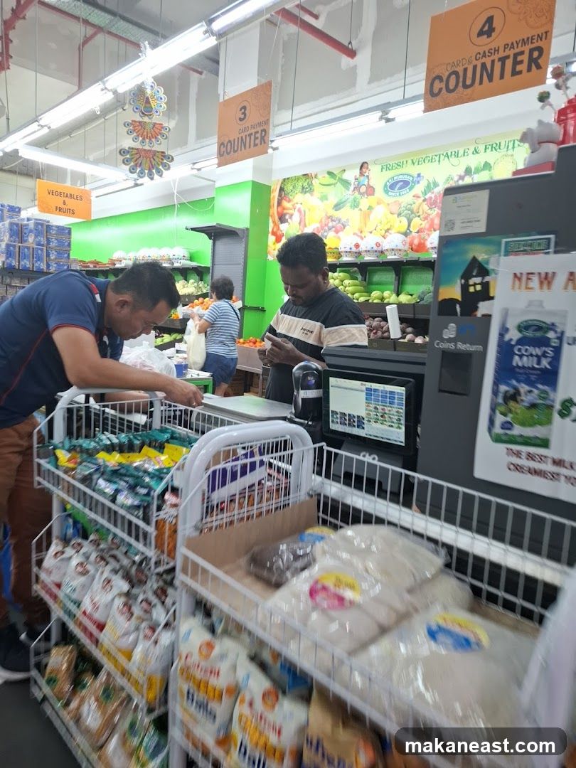 Supermarket Checkout Area