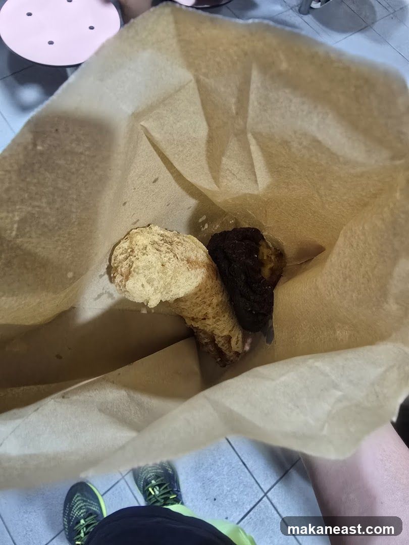 Food in a paper bag