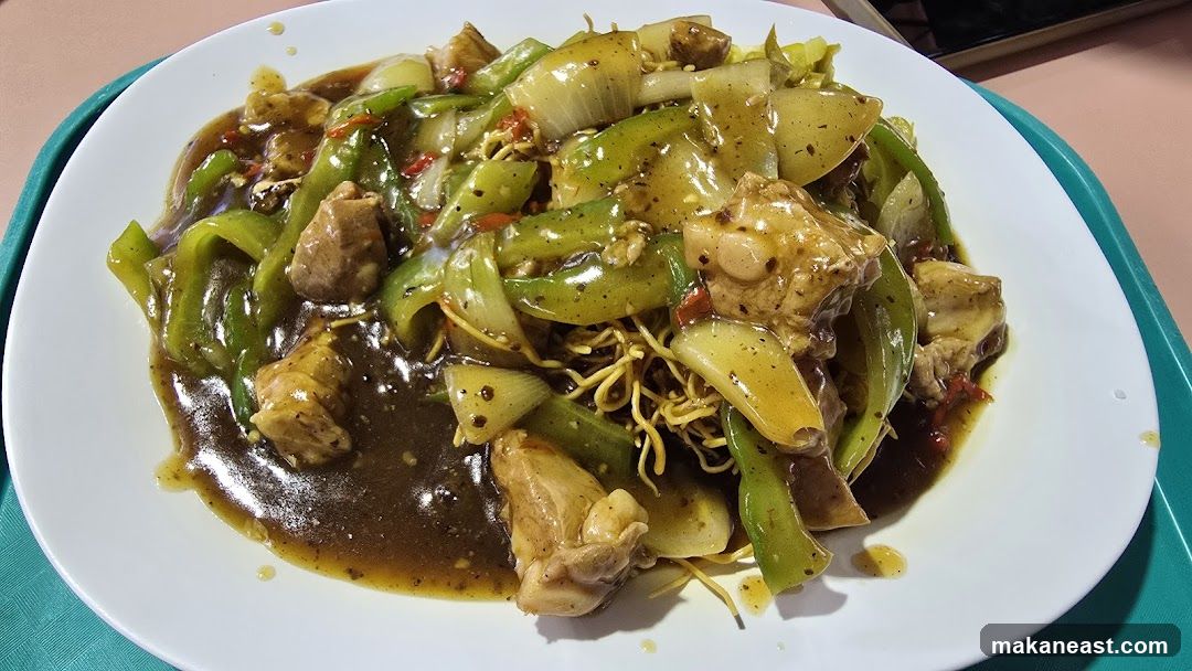 Chicken and Pepper Stir-fry with Noodles