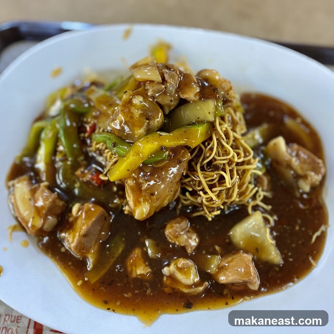 Crispy Noodles with Meat and Vegetables