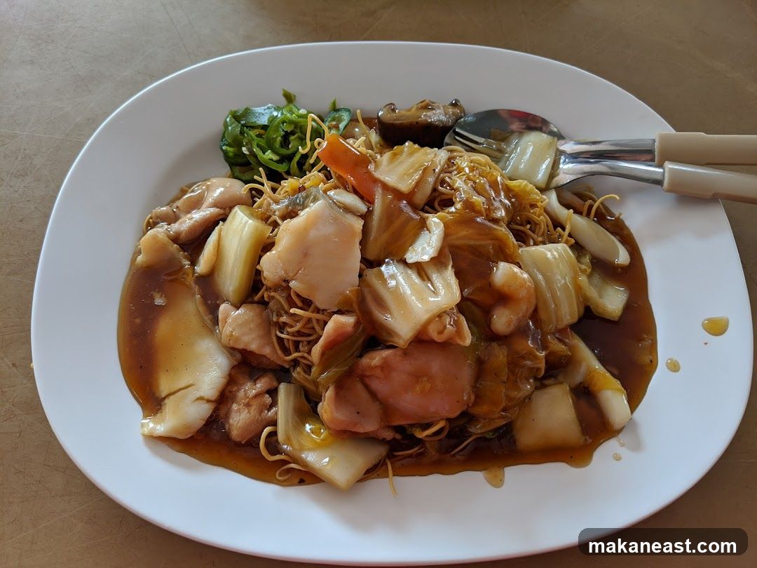Seafood and Noodle Dish