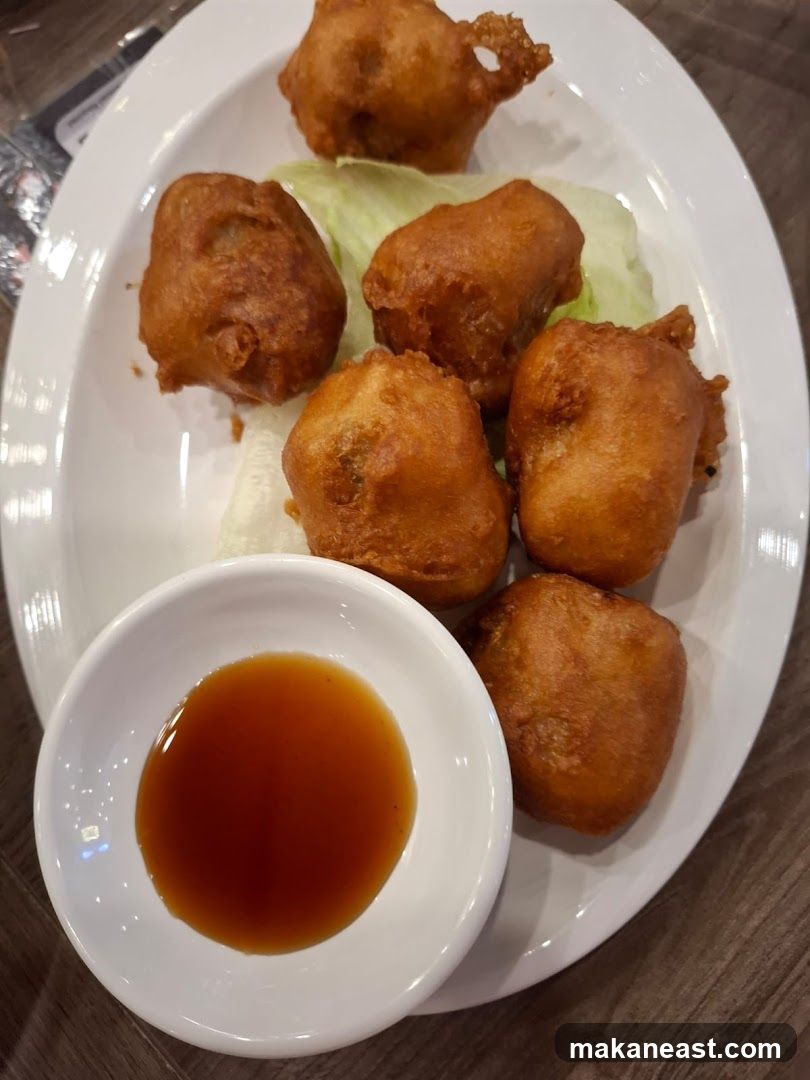 Fried Appetizers with Dipping Sauce