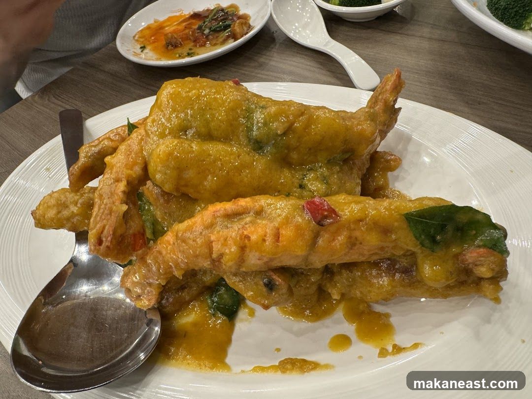Salted Egg Yolk Prawns