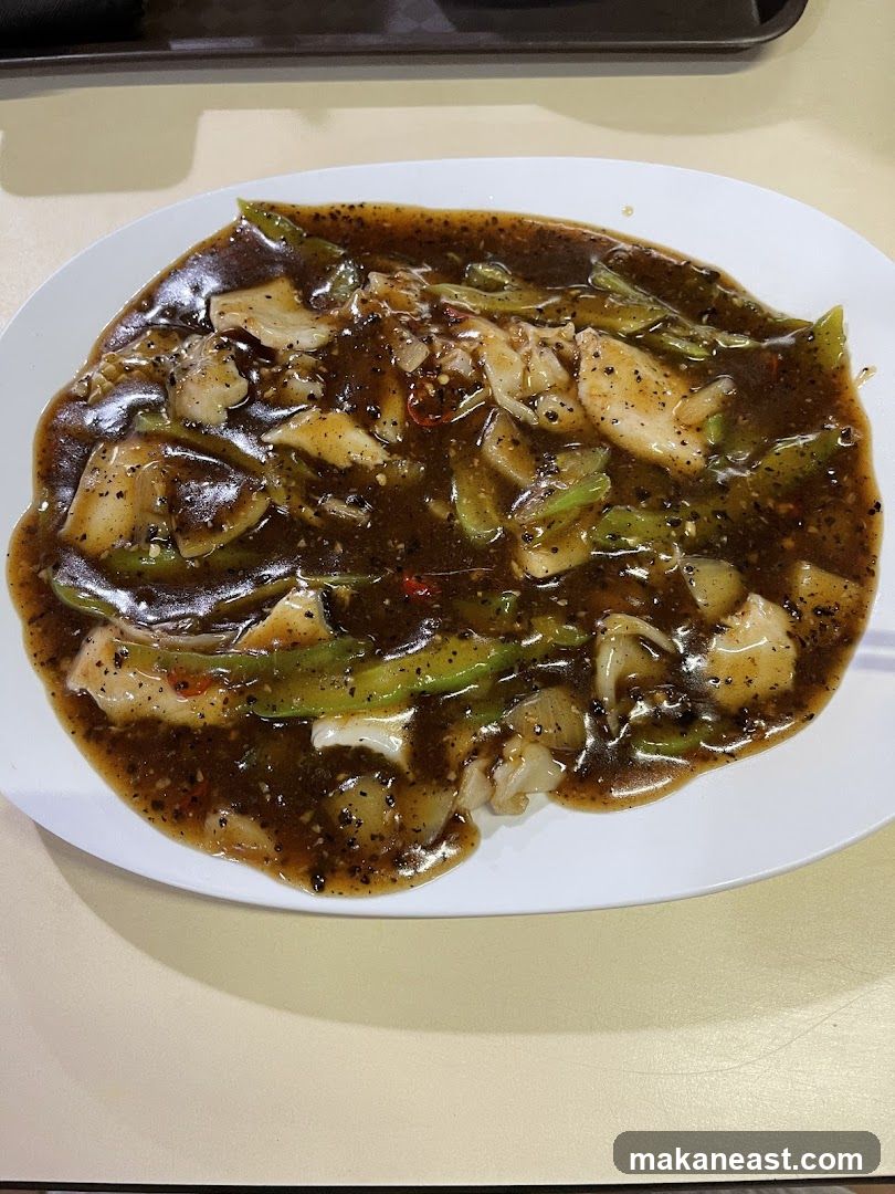 Chicken with Black Pepper Sauce
