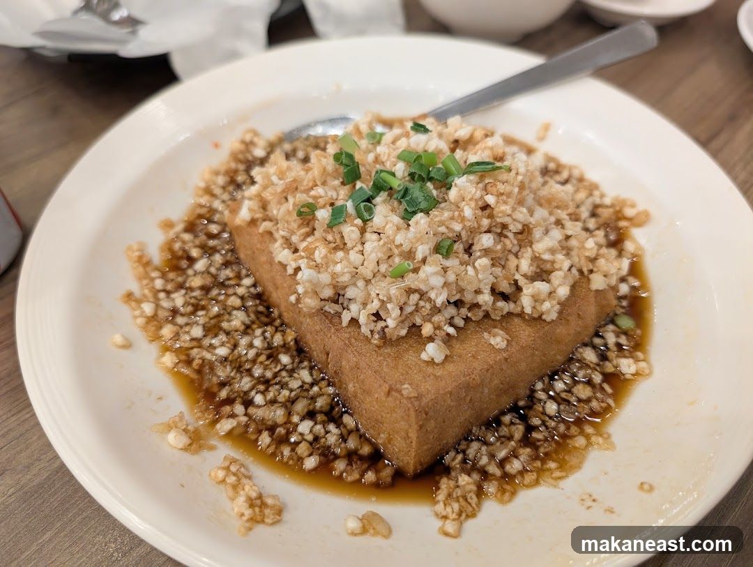 Fried Tofu with Toppings