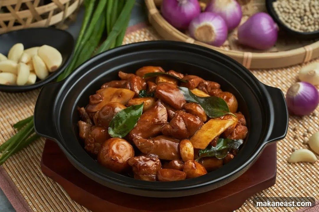 Braised Chicken and Mushrooms