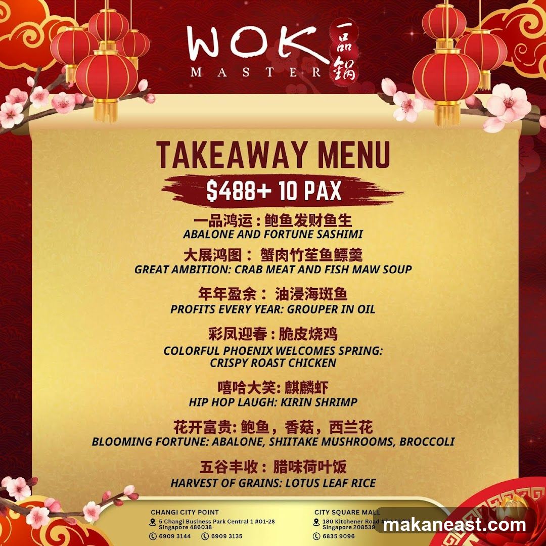 WOK MASTER Takeaway Menu